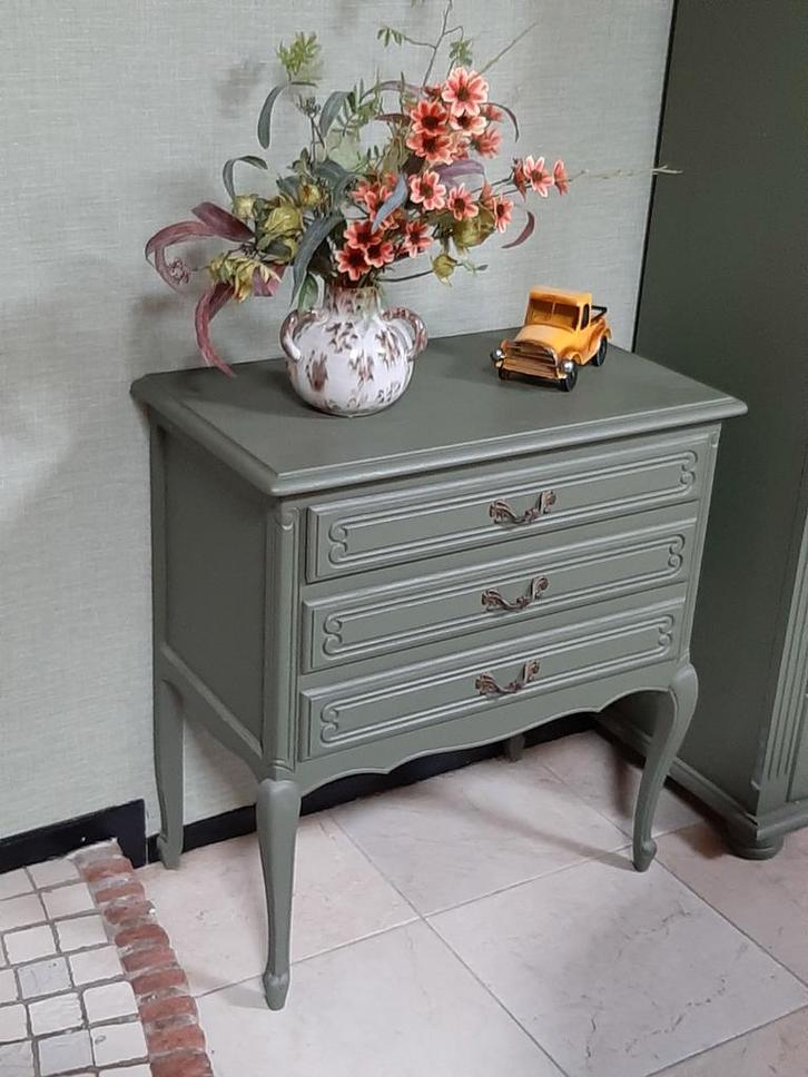 Mooie vintage ladenkast, Huis en Inrichting, Kasten | Ladekasten, Gebruikt, Minder dan 100 cm, 50 tot 100 cm, 25 tot 50 cm, 3 of 4 laden