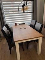 Eettafel eethoek  met 4 stoelen., Huis en Inrichting, Tafels | Eettafels, Ophalen, Overige materialen, Gebruikt, 50 tot 100 cm
