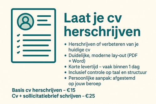 Hulp bij CV (curriculum vitae) herschrijven of opstellen, Computers en Software, Ontwerp- en Bewerkingssoftware, Ophalen