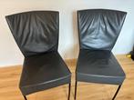 Montis, model Spica, grijs eetkamerstoelen, Huis en Inrichting, Stoelen, Ophalen, Gebruikt, Twee, Leer