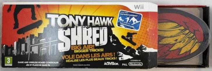 Nintendo Wii Tony Hawk Shred met wireless board controller, Spelcomputers en Games, Games | Nintendo Wii, Zo goed als nieuw, Sport