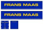 Vrachtauto decal 1:50 Frans Maas ( trailer ), Verzenden, Nieuw, Bus of Vrachtwagen, Overige merken