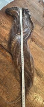Waeve hair 55 cm 130 gr blond bruin mix, Ophalen of Verzenden, Zo goed als nieuw, Pruik of Haarverlenging