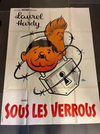 Filmposter Laurel & Hardy 120x160, Verzamelen, Posters, Ophalen of Verzenden, A1 t/m A3, Rechthoekig Staand, Film en Tv