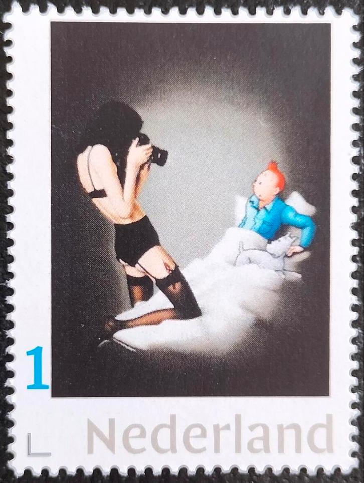 Persoonlijke Postzegel Kuifje - Maar dan anders Postfris., Postzegels en Munten, Postzegels | Nederland, Postfris, Verzenden