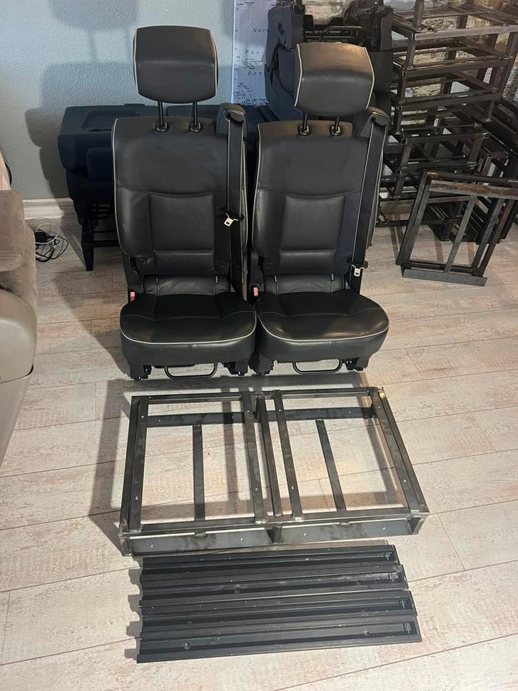 2 persoons bankje 3p gordels isofix zelfbouw oldtimer camper, Caravans en Kamperen, Camper-accessoires, Ophalen