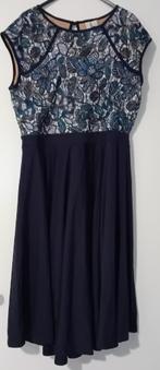 jurk,Bodyflirt,maat 44/46,zwart,blauw,kant,feest,bruiloft, Maat 42/44 (L), Zo goed als nieuw, Knielengte, Bodyflirt