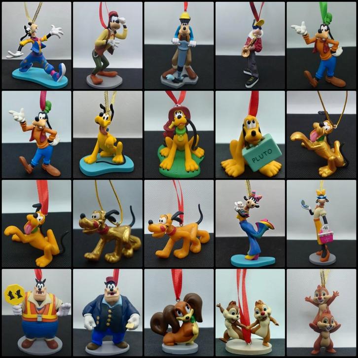 Disney Goofy Pluto Clarabella Knabbel Babbel kerst ornament, Diversen, Kerst, Ophalen of Verzenden