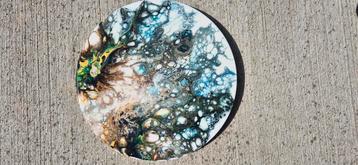 Muurcirkel Epoxy resin op acrylverf beschikbaar voor biedingen