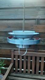 Leuke vintage / retro aluminium hanglamp, Gebruikt, Design, Ophalen of Verzenden, Metaal
