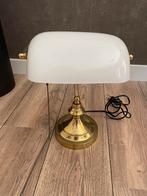 Notaris lamp / bankiers lamp/ bureau lamp, Minder dan 50 cm, Glas, Vintage/ klassiek, Zo goed als nieuw
