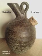 Kruikje Oliekruikje met oor en kurk 12 h Keramiek Vintage, Ophalen