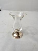 Jenever borrelglas met zilveren voet, Ophalen of Verzenden