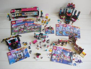 grote set Lego Friends popster met tourbus 41106 + 6 sets beschikbaar voor biedingen