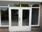 Hardhouten Openslaande Tuindeuren Dubbelglas, Doe-het-zelf en Verbouw, Kozijnen en Schuifpuien, Gebruikt, Deurkozijn, Hout, Ophalen