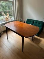 Vintage uitschuifbare tafel, Huis en Inrichting, Tafels | Eettafels, 50 tot 100 cm, 100 tot 150 cm, Rond, Vintage
