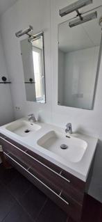 Badmeubel 120cm met 2 spiegels met verlichting, Huis en Inrichting, Ophalen, Gebruikt, 100 tot 150 cm, Minder dan 100 cm