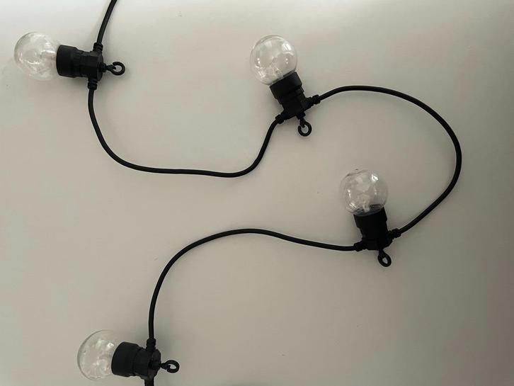 Tuinverlichting lichtsnoer SIRIUS LUCAS CLEAR priklicht NW, Tuin en Terras, Buitenverlichting, Nieuw, Hanglamp, Kunststof, Minder dan 50 watt