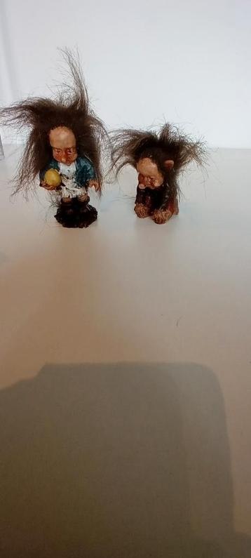 Twee Vintage Trollenbeeldjes angora sweden beschikbaar voor biedingen