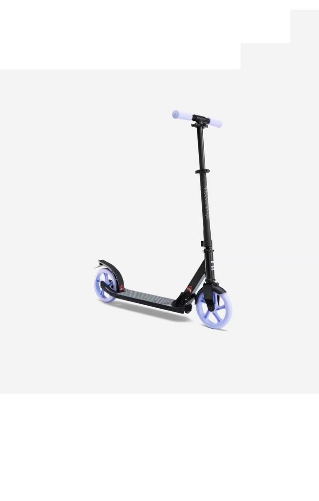 OXELO Step Mid 7 zwart lavendelblauw, Fietsen en Brommers, Steps, Zo goed als nieuw, Gewone step, Ophalen of Verzenden