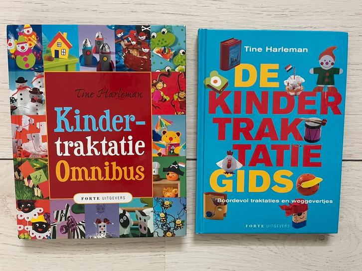 2 boeken over het maken van kindertraktaties, Tine Harleman, Boeken, Zwangerschap en Opvoeding, Zo goed als nieuw, Opvoeding tot 6 jaar