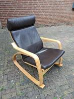 Stoel  (Poäng IKEA), Huis en Inrichting, Stoelen, Ophalen, Zo goed als nieuw, Bruin, Eén
