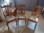 3 eetkamer stoelen boeren klassieke grenen, Huis en Inrichting, Stoelen, Vier, Gebruikt, Bruin, Ophalen