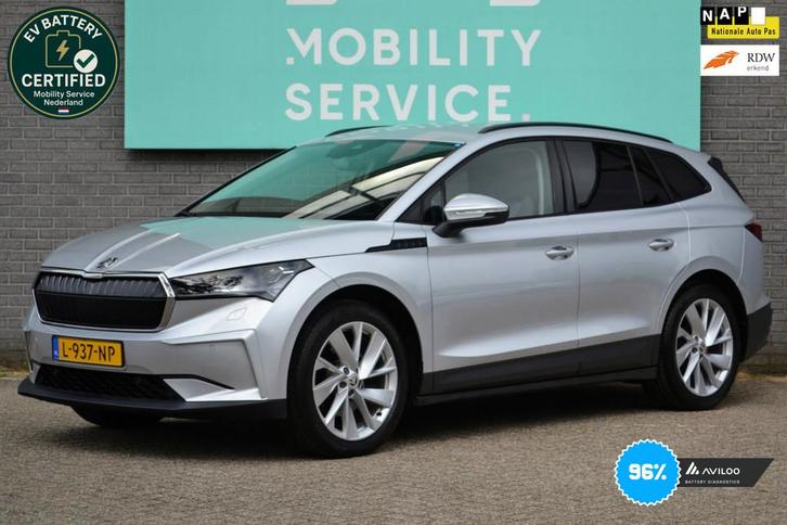Skoda Enyaq iV 60 First Edition SOH96% LED Cam ACC CarPlay, Auto's, Skoda, Bedrijf, Te koop, Enyaq, ABS, Achteruitrijcamera, Adaptive Cruise Control