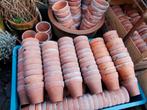 Partij oude terracotta potjes kweekpotje 7cm OF PST Miekje's, Tuin en Terras, Bloempotten, ., Rond, Ophalen of Verzenden, Zo goed als nieuw