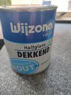 Wijzonol zijdeglans, inhoud 750 ml, kleur antiekblauw 9220., Doe-het-zelf en Verbouw, Verf, Beits en Lak, Ophalen, Nieuw, Blauw