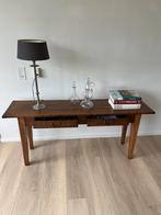 Sidetable eikenhout, Huis en Inrichting, Tafels | Sidetables, Ophalen, Eikenhout, 150 tot 200 cm, Overige vormen