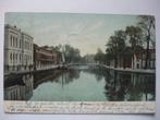 M74 Gouda - Houtmansgracht en Bleekersingel - 1907, Verzamelen, Ansichtkaarten | Nederland, Verzenden, Voor 1920, Gelopen, Zuid-Holland