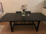 Zwarte uitschuifbare eettafel 4 - 6 pers (NORDVIKEN IKEA), Huis en Inrichting, Tafels | Salontafels, Ophalen, 150 tot 200 cm, 200 cm of meer