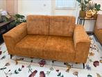 Tweezitsbank karamelkleurig, Ophalen, 150 tot 200 cm, Tweepersoons, 75 tot 100 cm