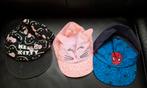 Petten Hello Kitty, Spiderman en Poes, Gebruikt, Jongen of Meisje, Ophalen of Verzenden, Pet