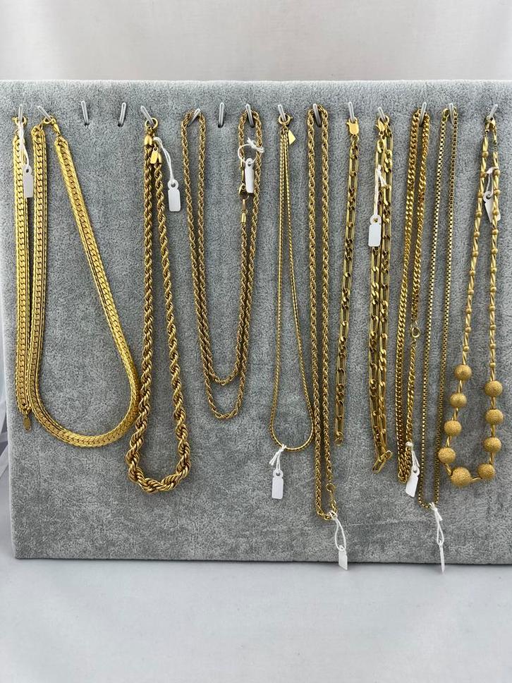 ZGAN Kettingen Goud verguld, Sieraden, Tassen en Uiterlijk, Kettingen, Zo goed als nieuw, Overige materialen, Goud, Ophalen of Verzenden