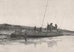 Torpedojager G1 - gestrand - Koninklijke Marine - Den Helder, Ophalen of Verzenden, Gebruikt, Motorboot, Kaart, Foto of Prent