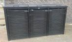 Houten Containerberging - Zwart kliko ombouw, Ophalen of Verzenden, Zo goed als nieuw, Hout, Containerberging