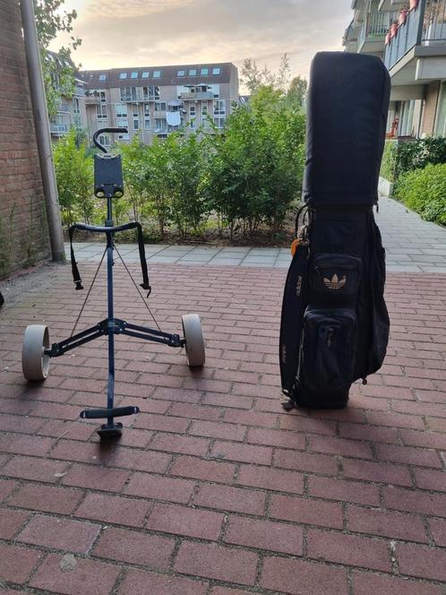 ADIDAS golfspullen/tas/karretje!!, Sport en Fitness, Golf, Zo goed als nieuw, Overige merken, Ophalen of Verzenden