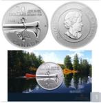 Canada - 20 Dollars 2011 - the Canoe - OVP, Postzegels en Munten, Munten | Amerika, Setje, Zilver, Verzenden, Noord-Amerika