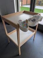 Ikea Commode beuken / wit 72x53cm incl. 3 bakjes, Ophalen, 50 tot 70 cm, 100 cm of meer, Zo goed als nieuw