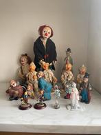 Verzameling 15 clowns, diverse materialen, colectors items, Verzamelen, Ophalen of Verzenden, Zo goed als nieuw, Dier