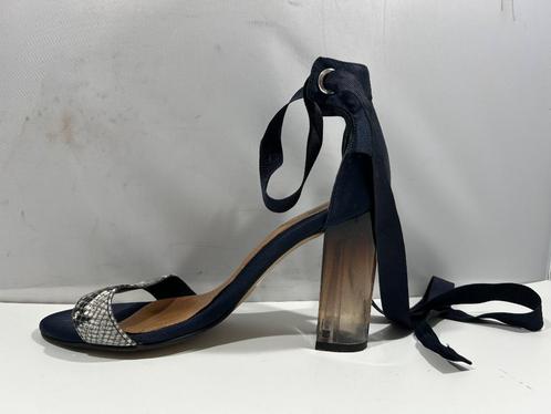Asos White, maat 38 marine blauwe wikkel sandalen, Kleding | Dames, Schoenen, Zo goed als nieuw, Sandalen of Muiltjes, Blauw, Verzenden