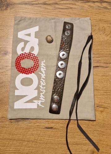 Noosa Amsterdam leren armband grijs/bruin S beschikbaar voor biedingen