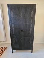 Kledingkast Lucie webbing zwart rotan, Huis en Inrichting, Ophalen of Verzenden, Gebruikt