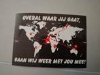 Sticker Feyenoord overal waar jij gaat, Verzamelen, Stickers, Ophalen of Verzenden, Nieuw, Sport