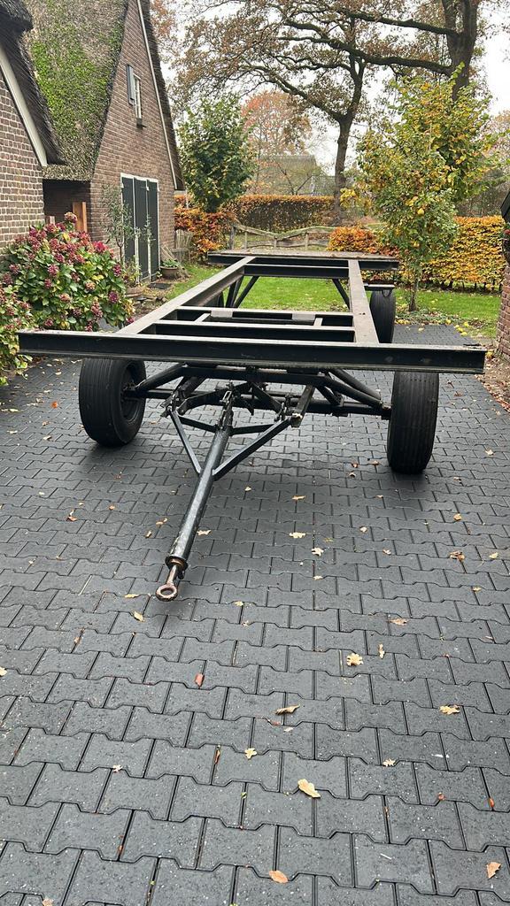 Onderstel platte kar / carnaval / landbouw / tiny house, Auto diversen, Aanhangers en Bagagewagens, Gebruikt, Ophalen