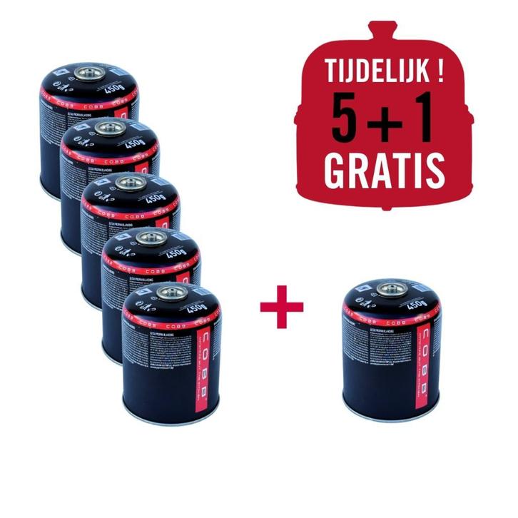 Gasbusjes 450 gram / EN417 / (5+1 gratis) * COBB *, Tuin en Terras, Gasbarbecues, Nieuw, Ophalen of Verzenden