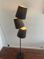 Zwarte Staande Lamp met 3 Kappen, Huis en Inrichting, Lampen | Vloerlampen, Ophalen, Zo goed als nieuw, Metaal, 150 tot 200 cm