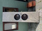 Aanrechtblad met 2 spoetbakken kraan 2.13 m, Ophalen, Gebruikt, 50 tot 75 cm, 200 cm of meer
